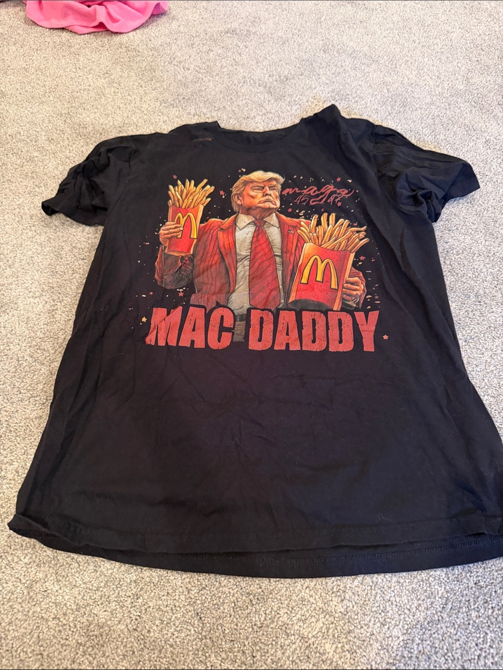 Kids' Graphic Tee - Black "Mac Daddy" Fry Design